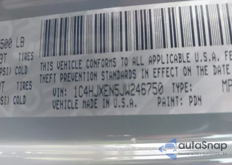 2018 Jeep Wrangler Unlimited Sahara 4X4 из США, поврежденный, VIN 1C4HJXEN5JW246750